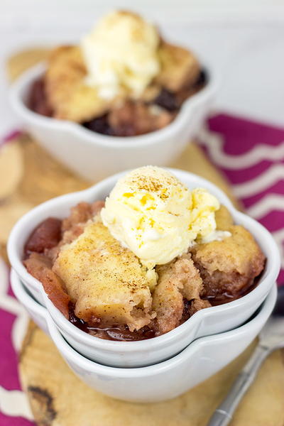 Slow Cooker Blueberry Apple Cobbler Slow Cooker Blueberry Apple Cobbler