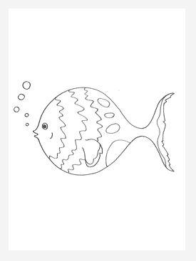 Freddy the Fish Coloring Page