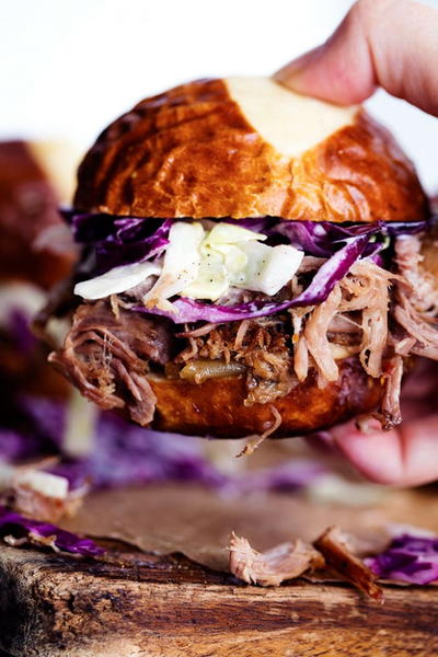 Slow Cooker Sweet Carolina Pulled Pork Sliders Slow Cooker Sweet Carolina Pulled Pork Sliders