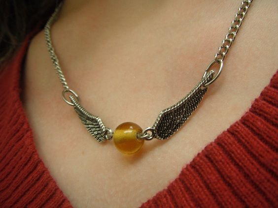 Harry Potter Inspired Golden Snitch DIY Necklace Harry Potter Inspired Golden Snitch DIY Necklace