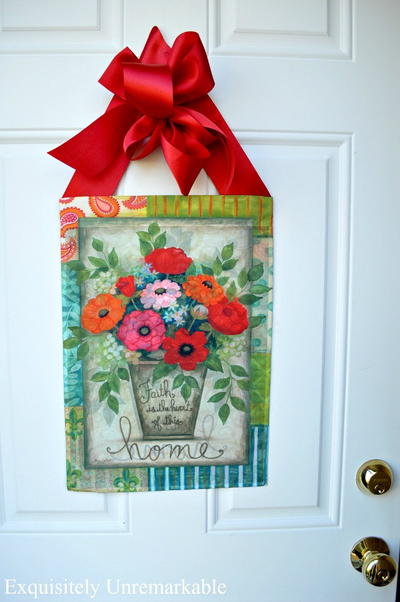 Garden Flag Door Hanger Garden Flag Door Hanger
