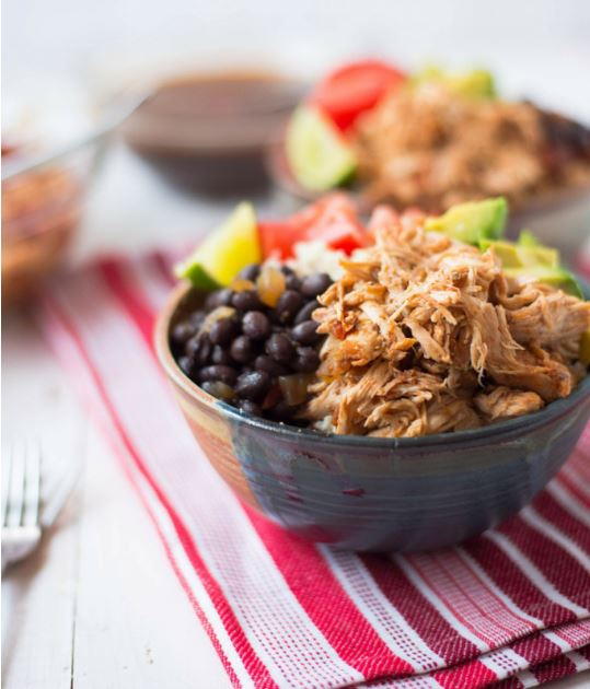 Slow Cooker Chicken Burrito Bowls Slow Cooker Chicken Burrito Bowls