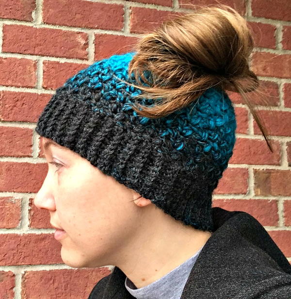 Messy Bun Crochet Hat Messy Bun Crochet Hat