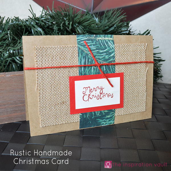 Rustic Handmade Christmas Card Rustic Handmade Christmas Card
