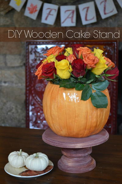 Easy DIY Wooden Cake Stand Easy DIY Wooden Cake Stand