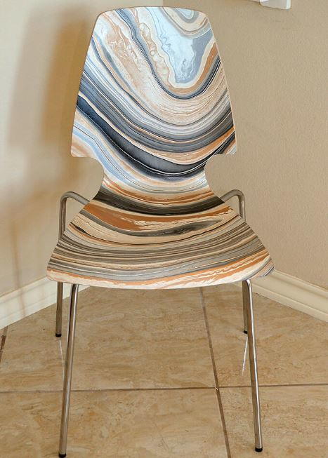 Stunning Marbled Ikea Chair Hack