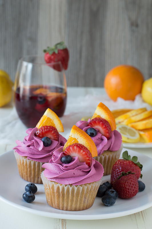 Sangria Cupcakes Sangria Cupcakes