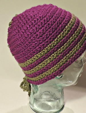 Laced Striped Hat