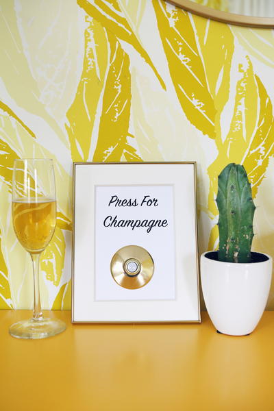 Press for Champagne DIY Sign Press for Champagne DIY Sign
