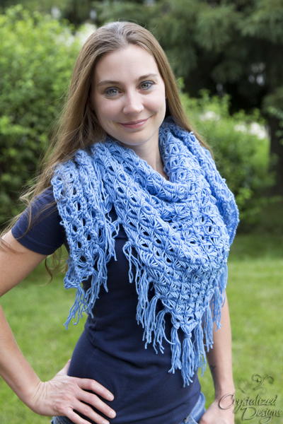 Broomstick Lace Triangle Shawl Broomstick Lace Triangle Shawl