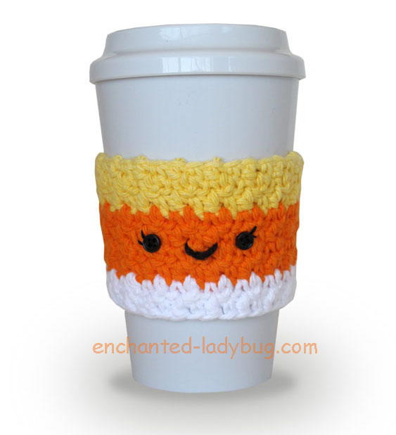 Candy Corn Coffee Cup Cozy Candy Corn Coffee Cup Cozy