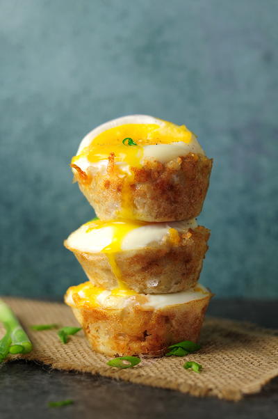 Tater Tot Cups with Eggs and Cheese