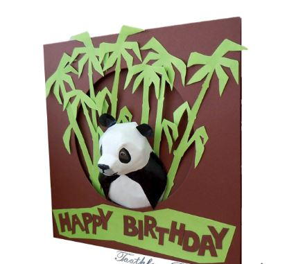 Panda Birthday Card Panda Birthday Card