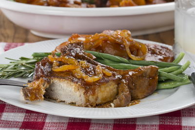 BBQ Pork Chops and Potatoes