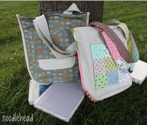 Check Me Out Library Tote Pattern Check Me Out Library Tote Pattern