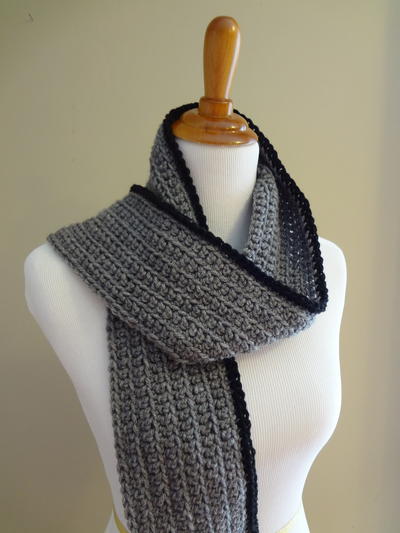 Never-Ending Ribbed Scarf