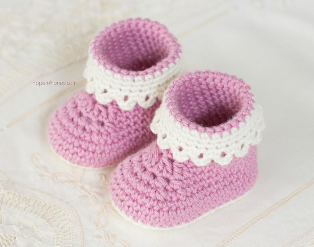 Pink Lady Baby Booties AllFreeCrochet Pink Lady Baby Booties AllFreeCrochet