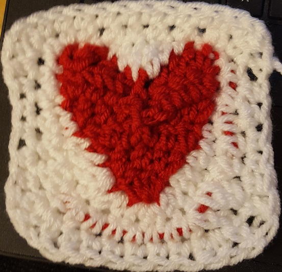 Circle of Hearts Checkerboard Baby Afghan Circle of Hearts Checkerboard Baby Afghan