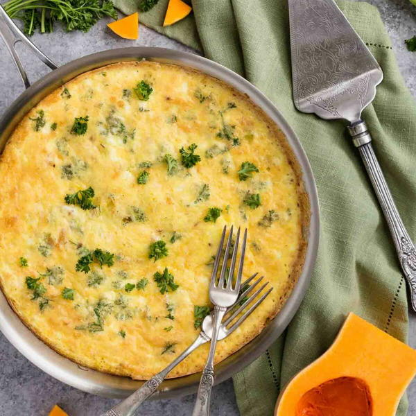 Leek Frittata with Butternut Squash Leek Frittata with Butternut Squash