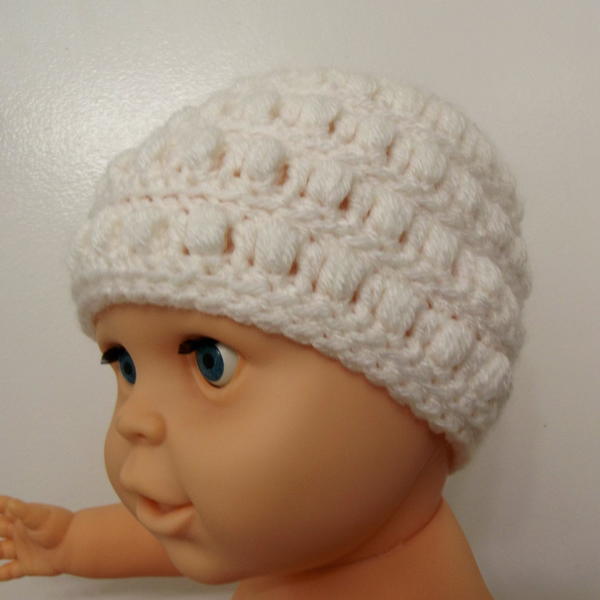 Puff Stitch Baby Beanie Puff Stitch Baby Beanie