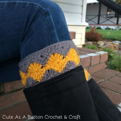 Diamond Boot Cuff Crochet Pattern