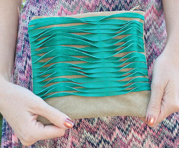 Textured Leather Clutch Tutorial Textured Leather Clutch Tutorial