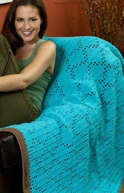 Easy Crochet Diamonds Throw