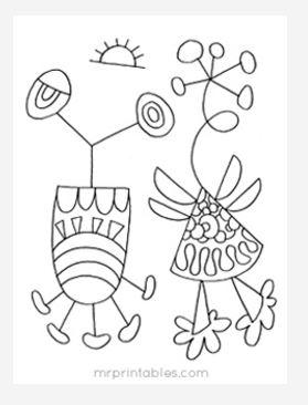 Abstract Coloring Page No. 7