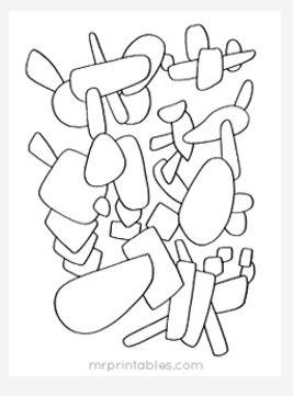 Abstract Coloring Page No. 10