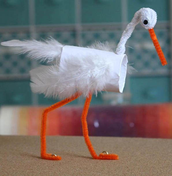 Stork Toilet Paper Roll Craft Stork Toilet Paper Roll Craft