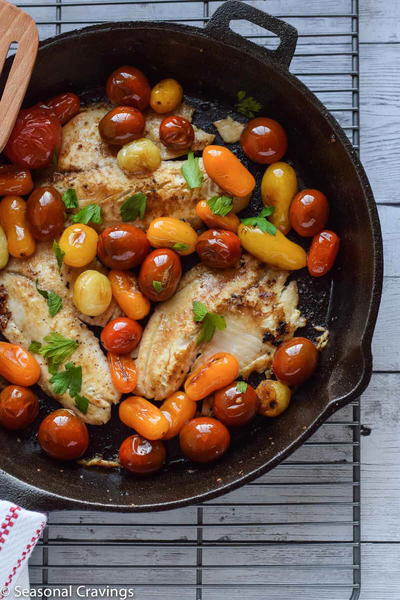 Skillet Tilapia with Tomatoes Skillet Tilapia with Tomatoes