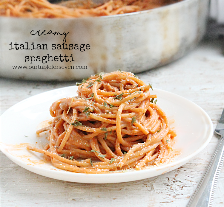 Creamy Italian Sausage Spaghetti 3701