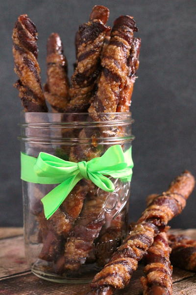 Bacon Wrapped Brown Sugar Pretzels Bacon Wrapped Brown Sugar Pretzels