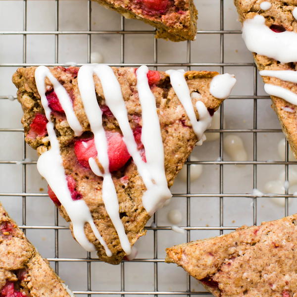 Strawberry Oat Flour Scones Strawberry Oat Flour Scones