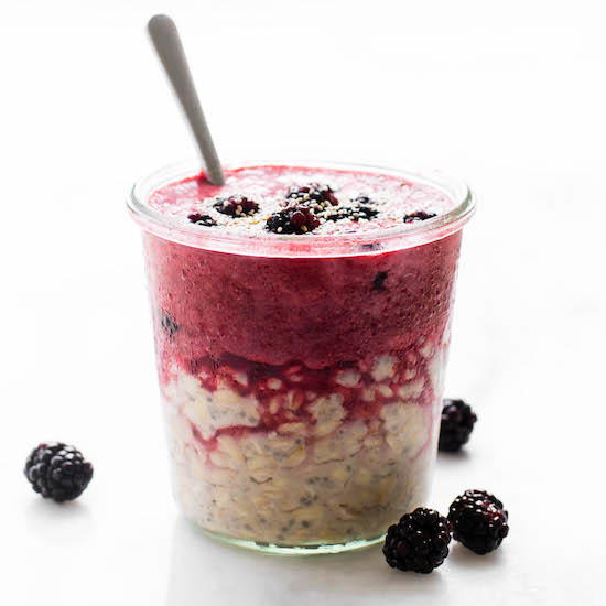 Berry Kombucha Overnight Oats Berry Kombucha Overnight Oats