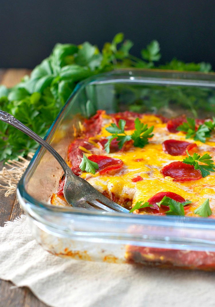 Angel hair pasta with shrimp and red sauce Dump-and-Bake Zucchini Pizza Casserole | FaveHealthyRecipes.com