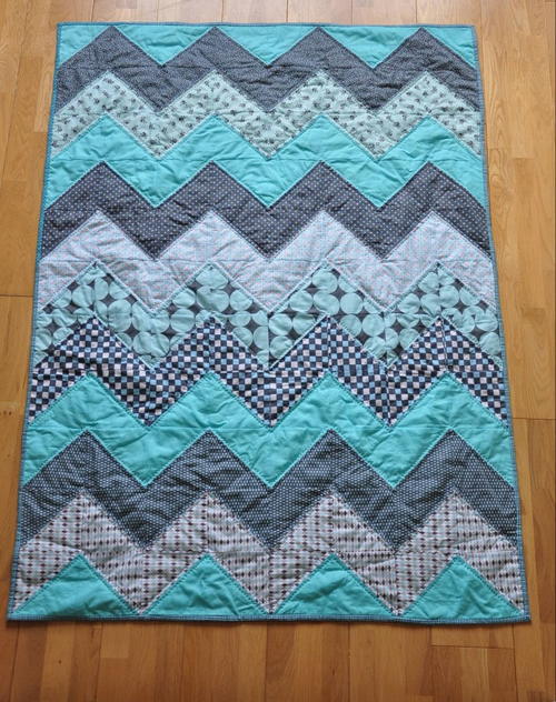 Baby Blue Chevron Quilt Tutorial Baby Blue Chevron Quilt Tutorial