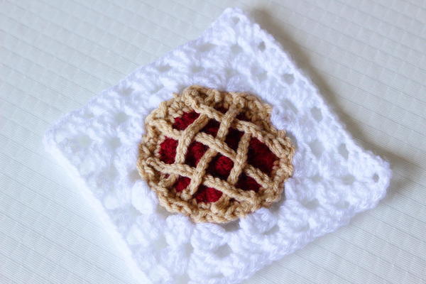 Cherry Pie Crochet Granny Square