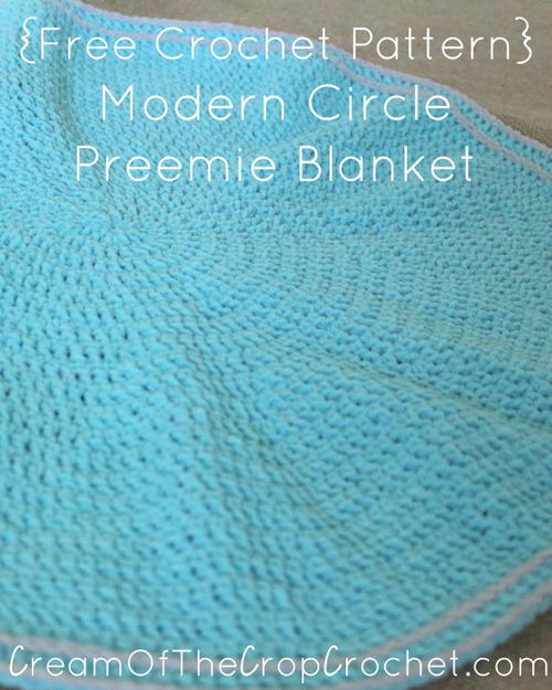 Modern Circle Preemie Blanket Modern Circle Preemie Blanket