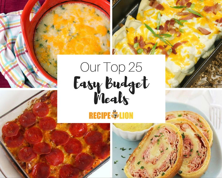 25+ Budget Meals and Frugal Recipes | RecipeLion.com