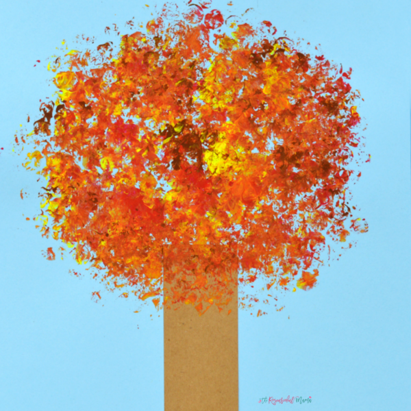 Painted Fall Tree Craft Painted Fall Tree Craft