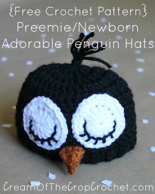 PreemieNewborn Adorable Penguin Hat Preemie/Newborn Adorable Penguin Hat