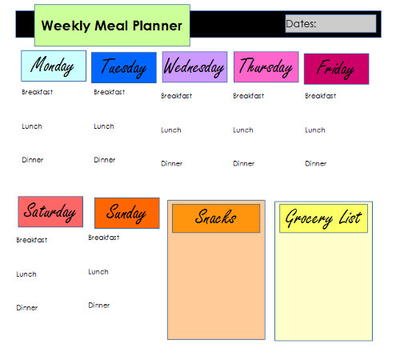 Printable Weekly Calendar