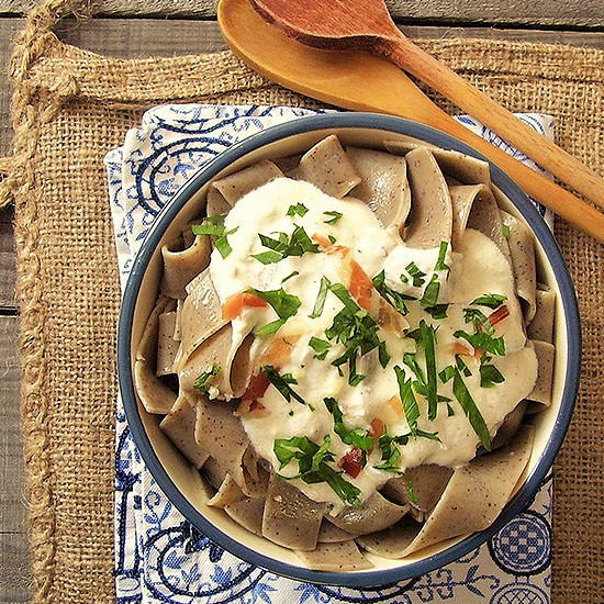 Hemp Pasta Alfredo Hemp Pasta Alfredo