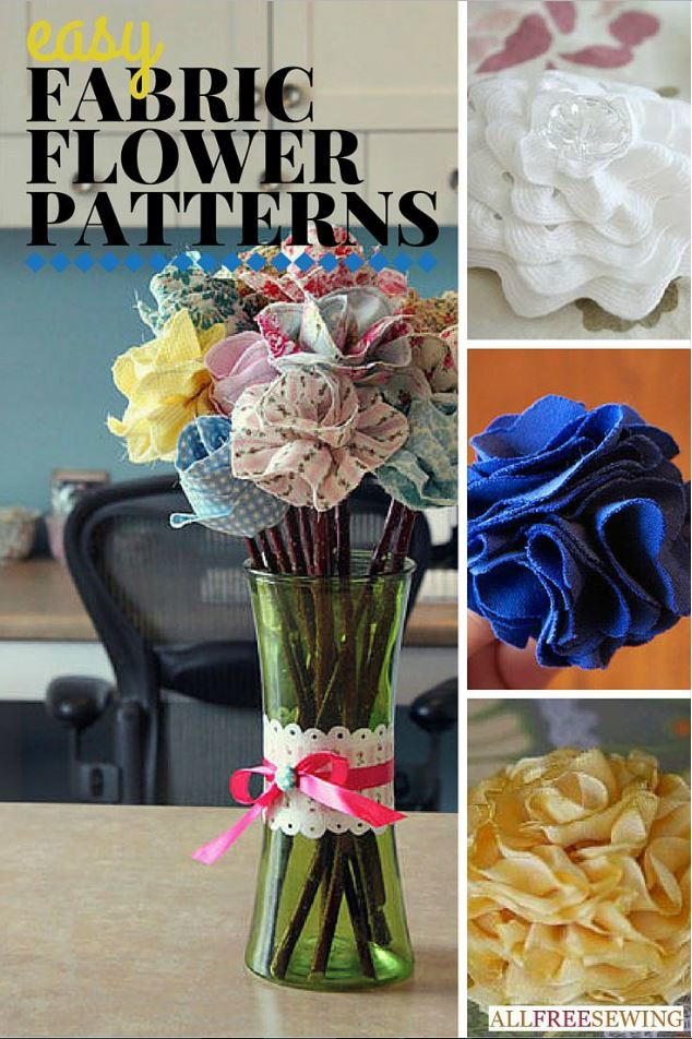 25+ Easy Fabric Flower Patterns