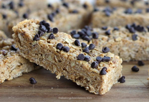 No-Bake Chewy Chocolate Chip Peanut Butter Granola Bars No-Bake Chewy Chocolate Chip Peanut Butter Granola Bars