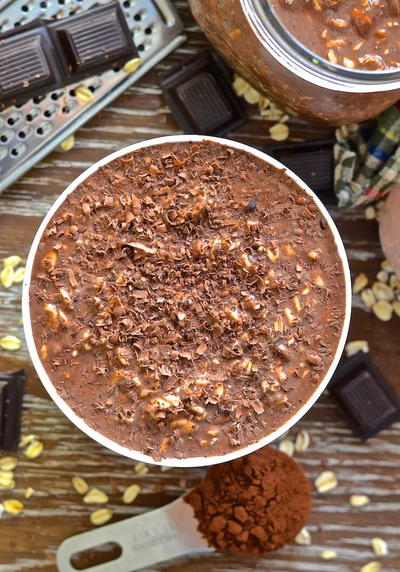 Ginger Chocolate Overnight Oats Ginger Chocolate Overnight Oats