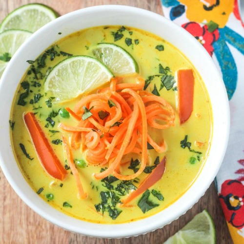 Coconut Curry Soup w Sweet Potato Noodles Coconut Curry Soup w/ Sweet Potato Noodles
