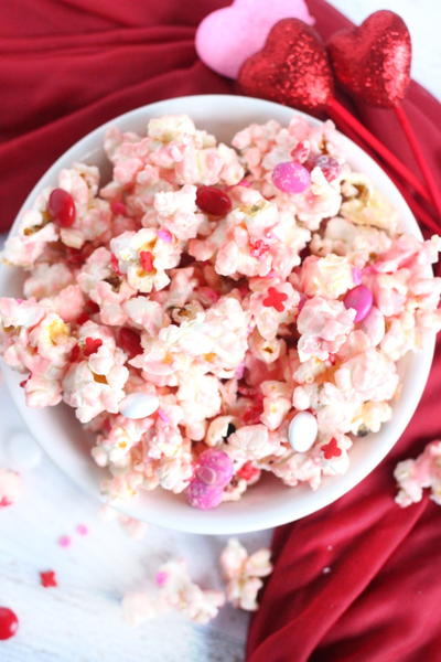 Vanilla Butter Valentines Day Popcorn Vanilla Butter Valentine's Day Popcorn