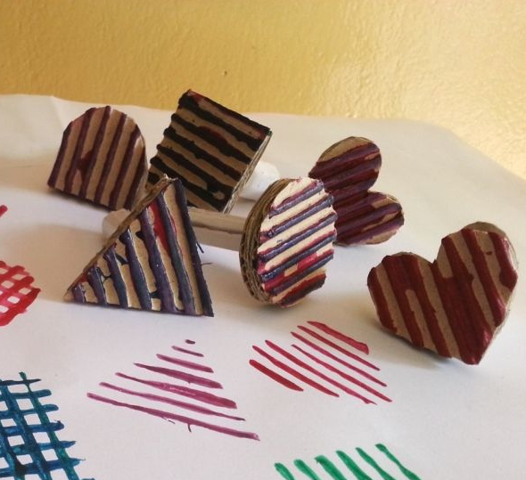 Easy DIY Cardboard Stamps Easy DIY Cardboard Stamps